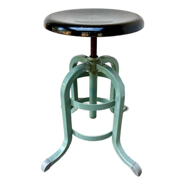1930's a.s. Aloe Adjustable Medical Stool, St. Louis For Sale