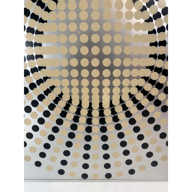 Vintage Italian Kinetic Op Art Work, 1970s For Sale - Image 3 of 10