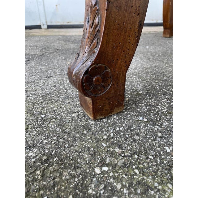 Wood Early Walnut Dining Table, 1890s For Sale - Image 7 of 13