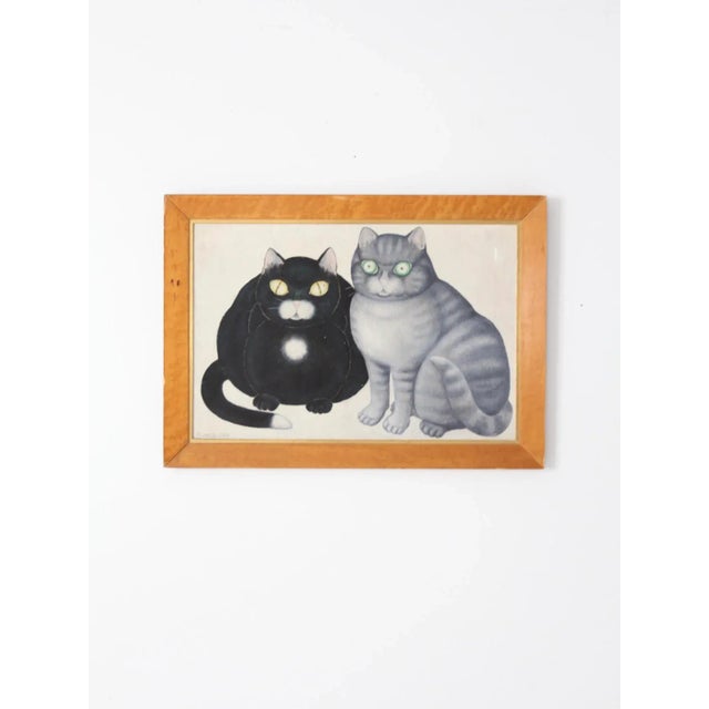 Mid Century Framed Painting, Looking by William Chappell 1964 For Sale - Image 10 of 10