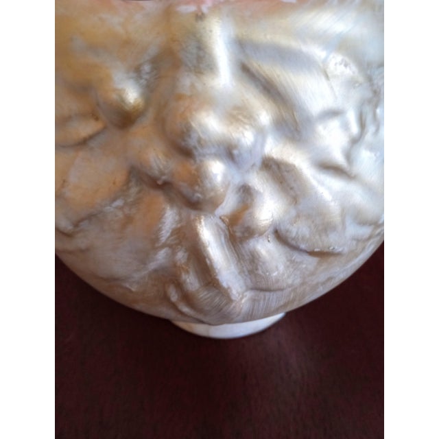 1930s Design McCoy Pottery Leaves and Berries Jardiniere With a Champagne Glaze From the Golden Fantacy Collection of Glazes. For Sale - Image 10 of 11