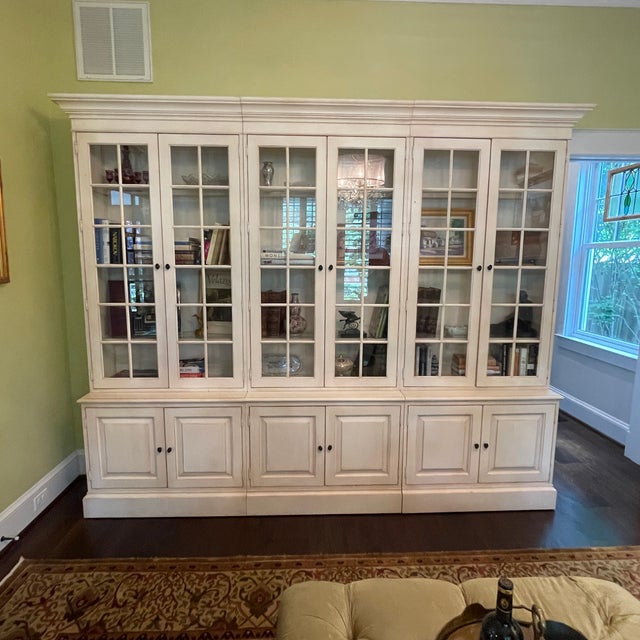 Ethan Allen Villa Triple Library Bookcase Chairish