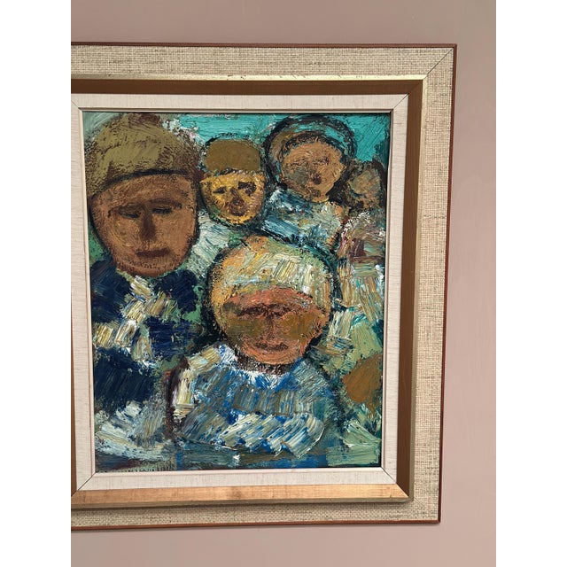 Gösta Falck, Sitting Child, 1960s, Oil on Canvas, Framed For Sale - Image 14 of 18