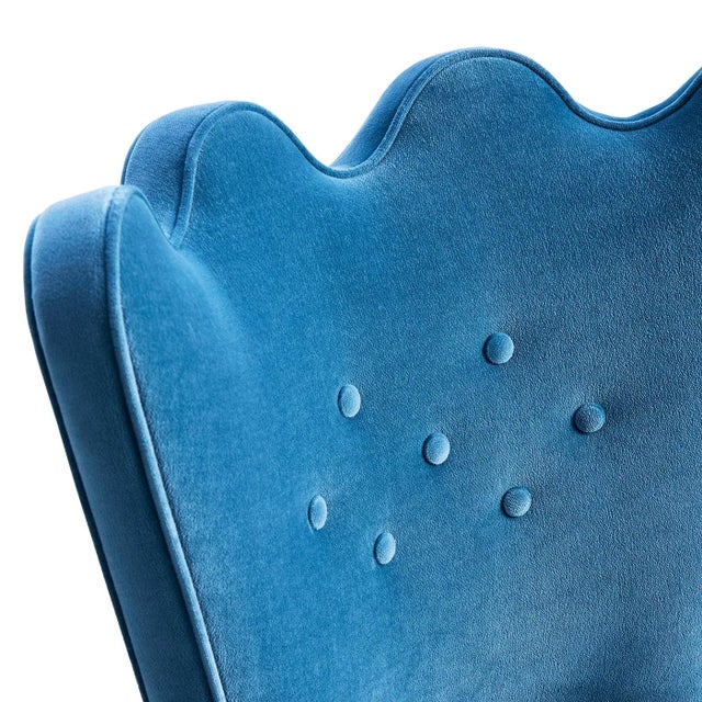 Not Yet Made - Made To Order Jonathan Adler Ripple Slipper Chair, Venice Twilight For Sale - Image 5 of 8