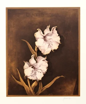 Miguel Herrera, Dragon's Flower, Etching With Aquatint