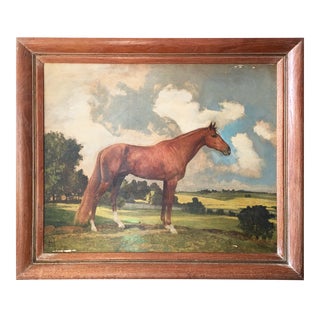 Framed Horse Painting For Sale
