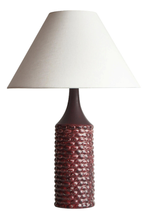 Large Table Lamp in Oxblood Glaze by Axel Salto for Royal Copenhagen, 1958