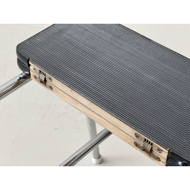 Metal Folding Kelko Step Stool, Switzerland, 1970s For Sale - Image 7 of 16
