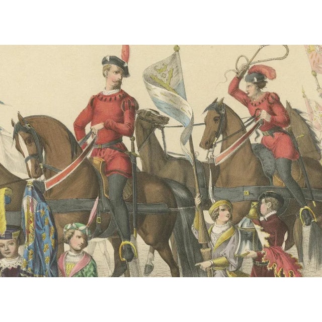 Burgundian Triumph, The Grand Procession of Charles the Bold's Defeat, 1855, Print For Sale - Image 4 of 10