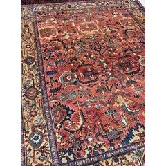 Traditional Antique Heriz Village Carpet - 9.4 X 11.4 For Sale - Image 3 of 12