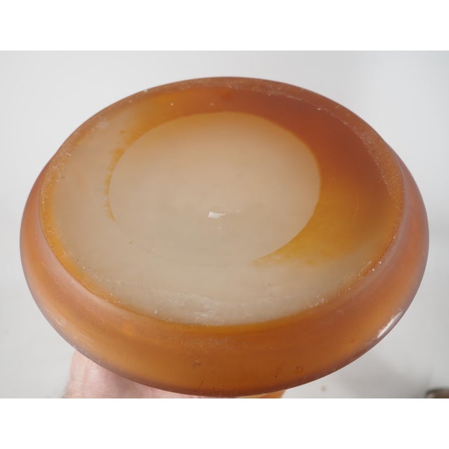 Glass Nancy Glass Paste Vase with Volubilis by Émile Galle For Sale - Image 7 of 8