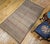 Early 20th Century Antique Uzbek Tribal Soumak Kilim, Handwoven Stripe Pattern, Brown & Gold, 4x7 For Sale - Image 5 of 16
