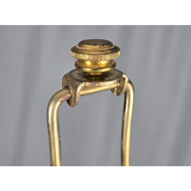1960s Large Orange Dimensional Ceramic & Brass Mid Century Table Lamp For Sale - Image 14 of 18