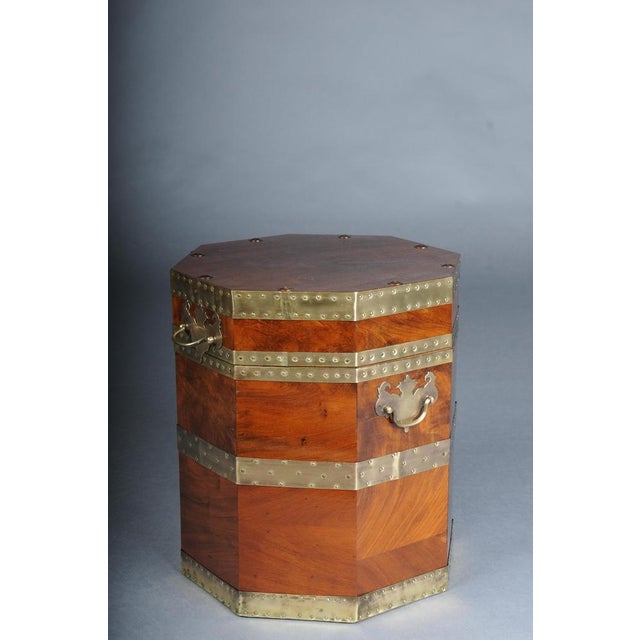 Antique English Mahogany Chest or Ottoman with Brass Fittings For Sale - Image 4 of 16