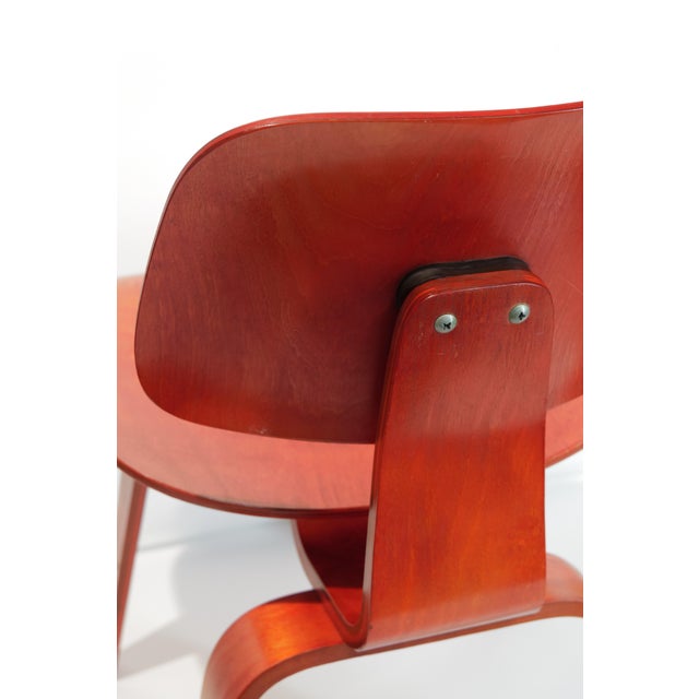 Mid 20th Century Red Eames DCW For Sale - Image 14 of 15