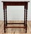 Antique Pie Crust Top English Oak Barley Twist Side Table For Sale - Image 4 of 10