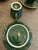 Late 20th Century Apilco Green + Gold Bistroware Demitasse Cups + Saucers, Set of Ten For Sale - Image 9 of 12