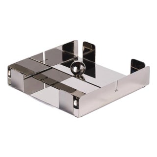 Basso Luncheon Napkin Holder, Nickel For Sale