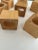 Beige Mid-Century Wooden Block Napkin Rings - Set of 12 For Sale - Image 8 of 10