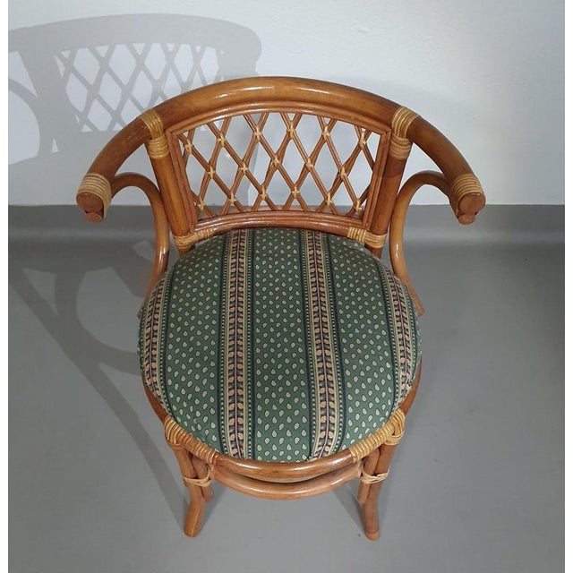 Vintage Balcony Chairs and Table in Rattan and Bamboo, 1970s, Set of 3 For Sale - Image 18 of 18
