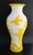 Large Antique 14” Chinese Citron Yellow to White Hand Carved Peking Glass Vase, Late Qing to Early Republic Period. c1910...