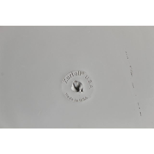 Kartell Tall Cylindrical Gray Wastebasket Vintage For Sale - Image 9 of 9