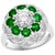 Antique Victorian Emerald and Solitaire Diamond Ring in Platinum Estate For Sale - Image 15 of 18