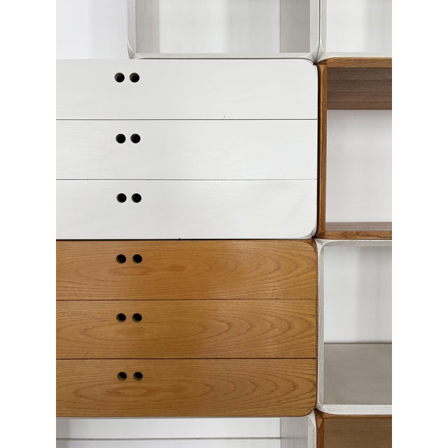 Two-Tone Samara Modular Bookcase by Derk Jan De Vries for Maisa, Italy, 1970s, Set of 8 For Sale - Image 14 of 18
