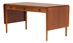 AT-305 Drop-Leaf Desk in Teak and Oak from Hans J. Wegner, Denmark, 1950s