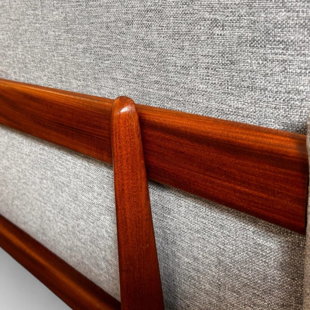 Vintage Mid Century Modern Hw Klein Teak Sofa for Bramin-Møbler For Sale - Image 10 of 11