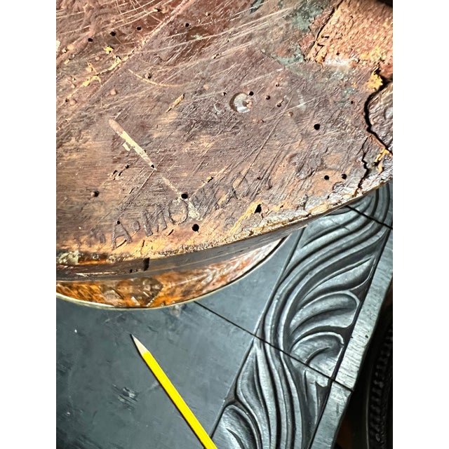 Antique French Louis XV Kingwood Parquetry Chiffonière Table C. Late 18th Century Stamped f.a. Mondon Attr. François-Antoine Mondon For Sale - Image 11 of 11