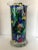 1990s Tall Cylinder Multicolor One of a Kind Hand Painted Vase, Signed by Monique Nichols For Sale - Image 4 of 12