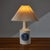 A truly classic piece of Danish design and craftsmanship. A rare porcelain table lamp with an Aquarius pattern from the...