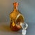 1970s 1970s Amber Hand Blown Glass Decanter With 5 Shot Glasses For Sale - Image 5 of 9