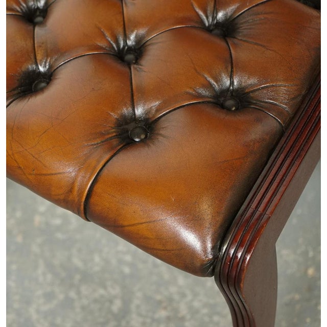 Chesterfield Leather Dining Chairs, Set of 6 For Sale - Image 11 of 16