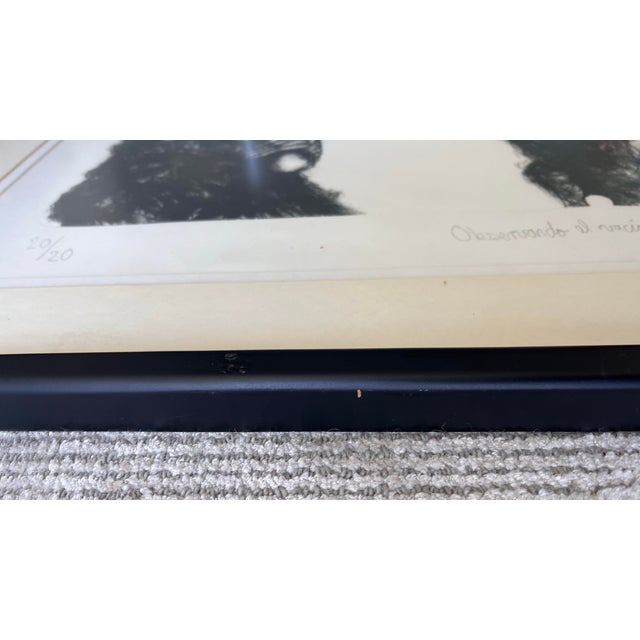 2000 - 2009 “Observando El Vacío” Framed Art Painting Signed by Artist, Cristina Luna, Original Limited-Edition Print For Sale - Image 5 of 12
