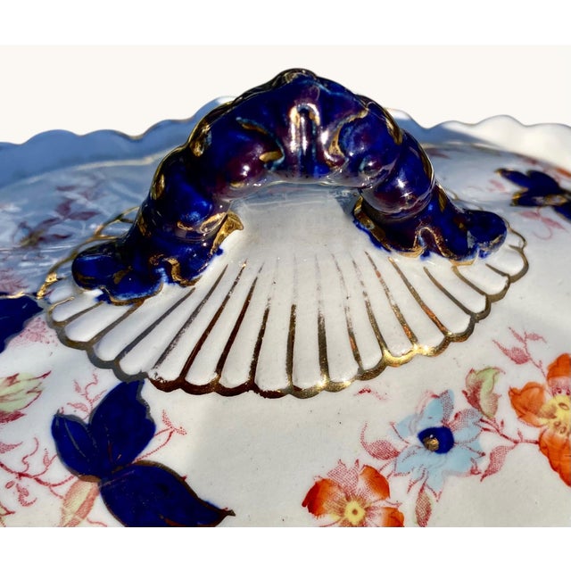 Late 19th Century Late 19th Century Late Meyer Sauce Tureen on Dish With Serving Spoon/ Ladle. For Sale - Image 5 of 15