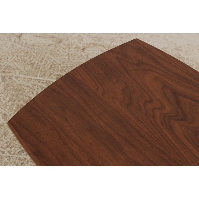 Mid Century Modern Walnut Table or Stool For Sale - Image 10 of 12