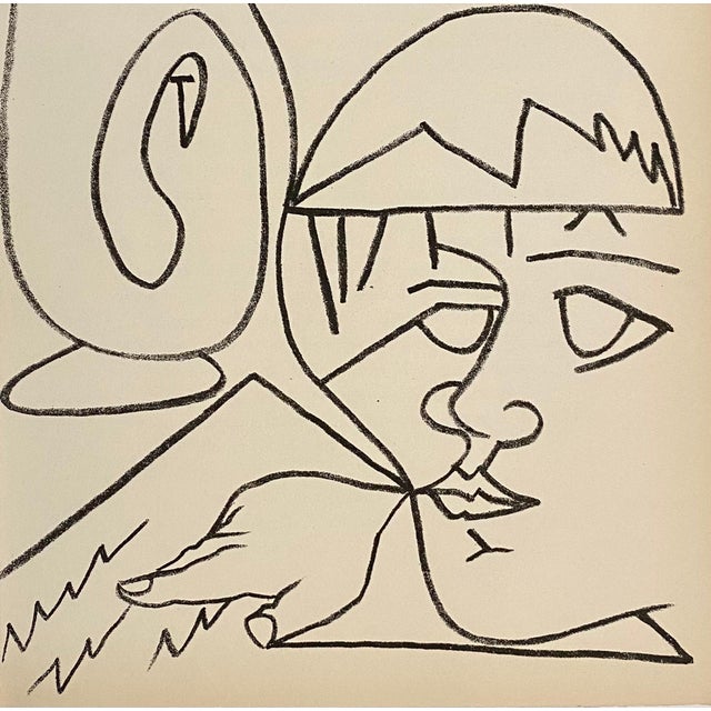 Modern Françoise Gilot, The Reader, Original French Mourlot Modernist Lithograph, 1950s Francois Gilot, 1951 For Sale - Image 3 of 5