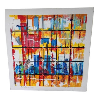 2017 Ross David Smith "Reflections" Abstract Painting For Sale