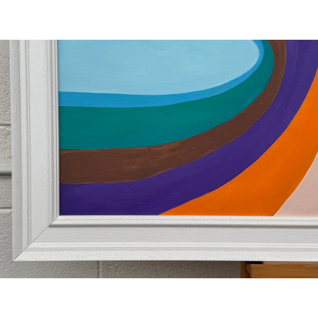 Large Contemporary Abstract Art "Cosmic Rainbow" on Canvas by British Artist, 2005 For Sale - Image 10 of 14