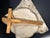Woven wheat crucifix.