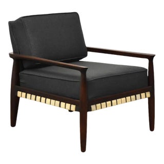 Mahogany Mid Century Modern Lounge Chair For Sale