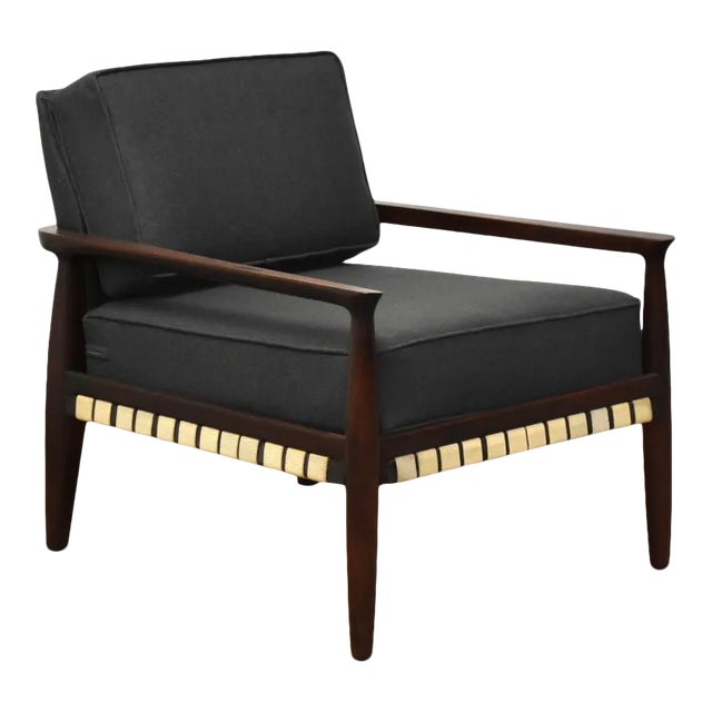 Mahogany Mid Century Modern Lounge Chair For Sale