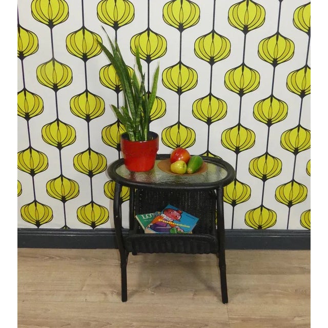 Vintage Newspaper Storage in Bamboo For Sale - Image 10 of 11