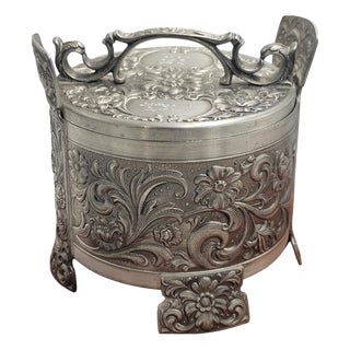 Candy Tin from Telemark Rosemaling, 1985, Set of 2 For Sale