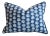 Robert Allen Robert Allen Beachy Blue/White Coastal Nautical Feather/Down Pillow 24" X 18" For Sale - Image 4 of 6