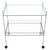 Metal and Glass Service Trolley, 1980s For Sale