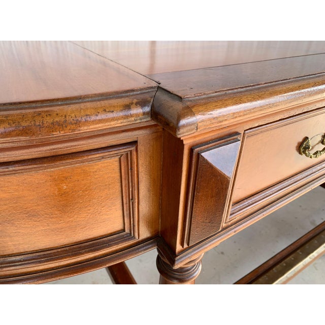 12 Foot Oval Center Table with Drawers in Both Sides, 20th Century For Sale - Image 13 of 18