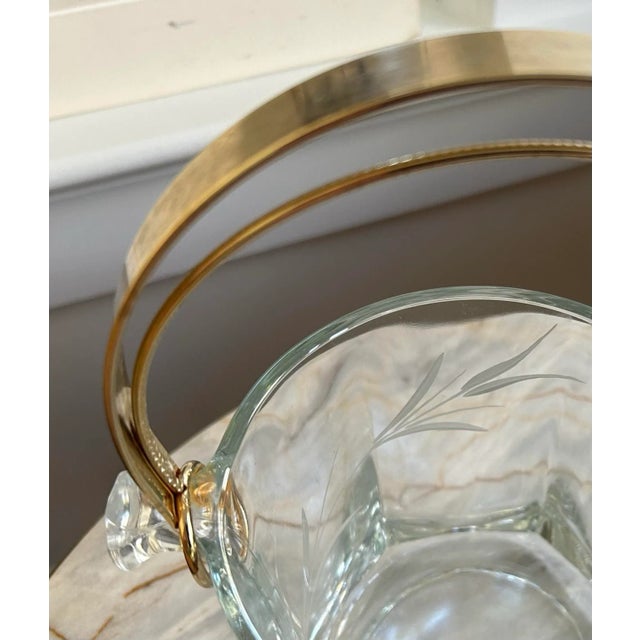 Mid 20th Century Etched Ice Bucket - Made in Italy For Sale - Image 5 of 7